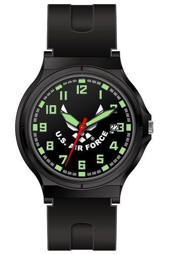 U.S. Air Force Black Strap Field Watch (Black)