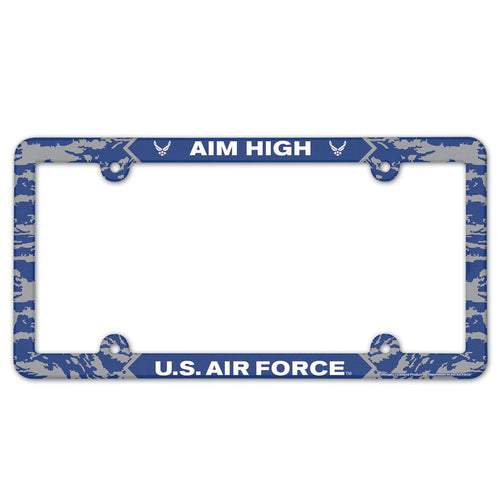 Air Force Aim High Digi Camo License Plate Frame