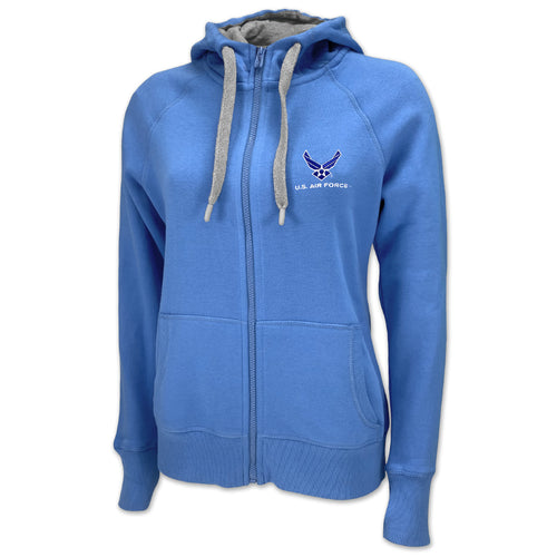 Air Force Ladies Victory Full Zip Hood (Columbia Blue)