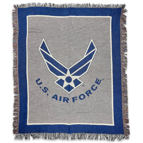 Air Force Knit Blanket (Royal)