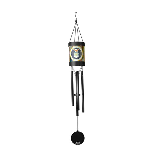 Air Force Seal Solar LED Lantern Wind Chime