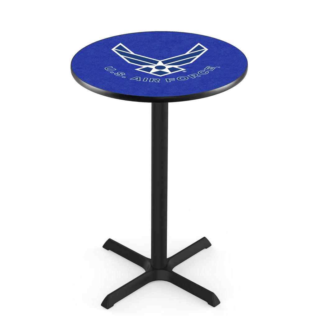 Air Force Wings Pub Table with X-Style Base (Black)*