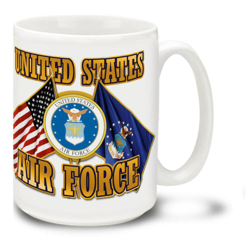 United States Air Force Cross Flags Mug