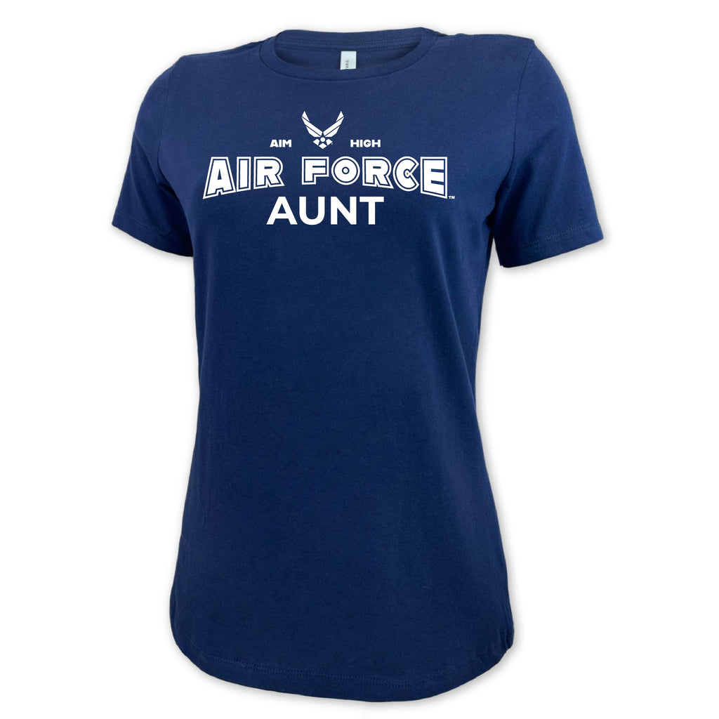 Air Force Aunt Ladies T-Shirt (Navy)