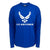 Air Force Wings Logo Performance Long Sleeve T (Royal)