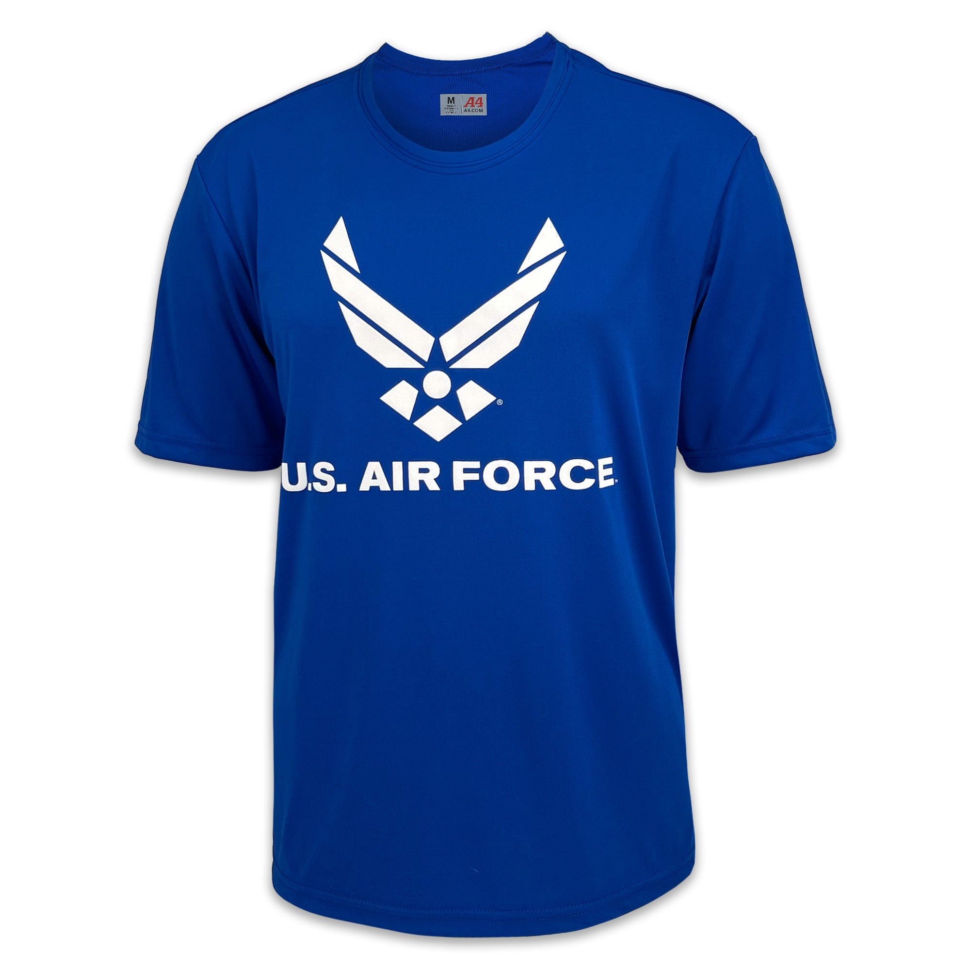 Air Force Wings Logo Performance T-Shirt (Royal)