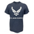 Air Force Distressed Wings T-Shirt (Heather Navy)