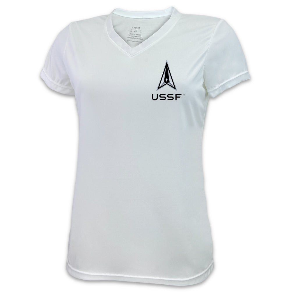 Space Force Ladies Delta Left Chest Performance T-Shirt