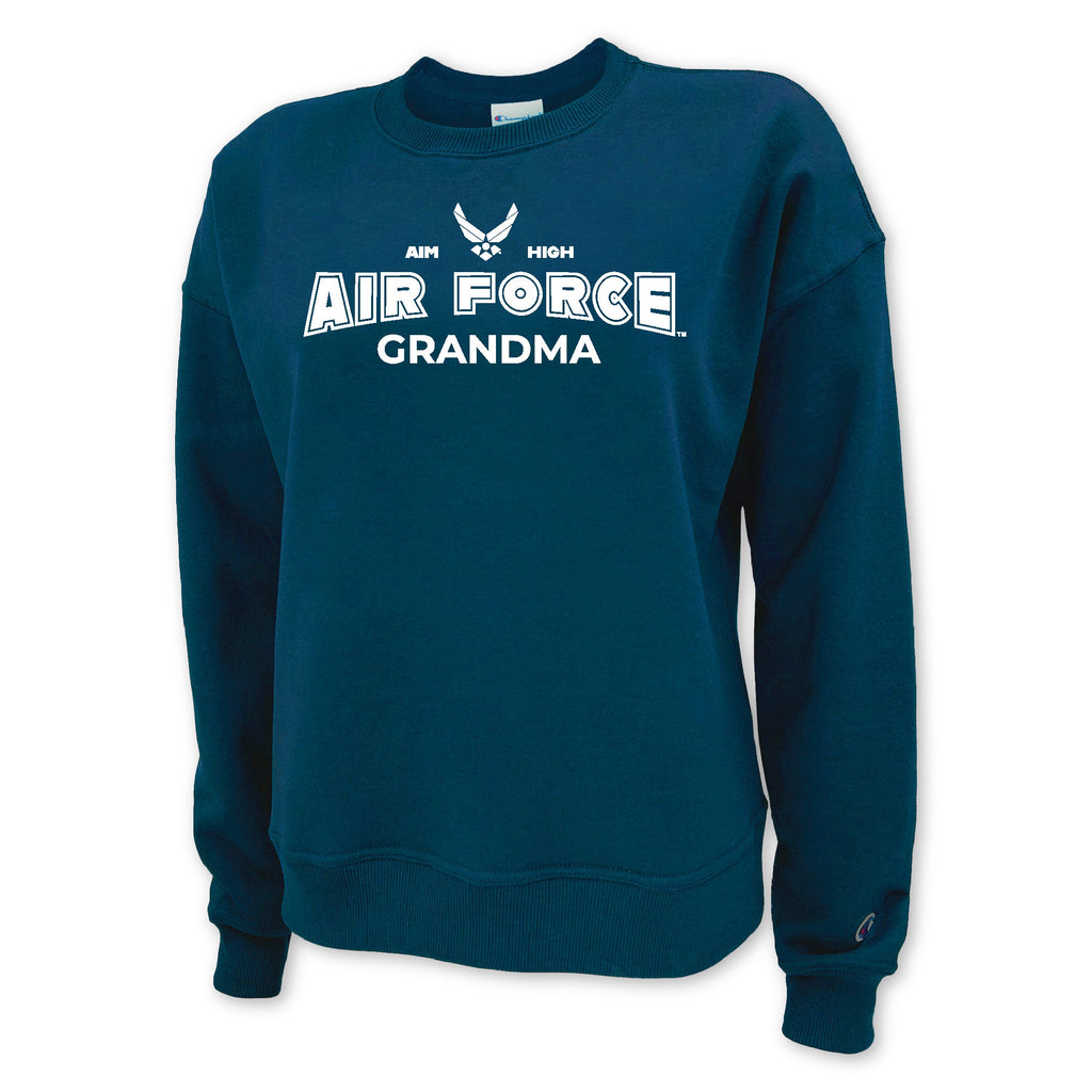 Air Force Champion Grandma Ladies Crewneck (Blue)