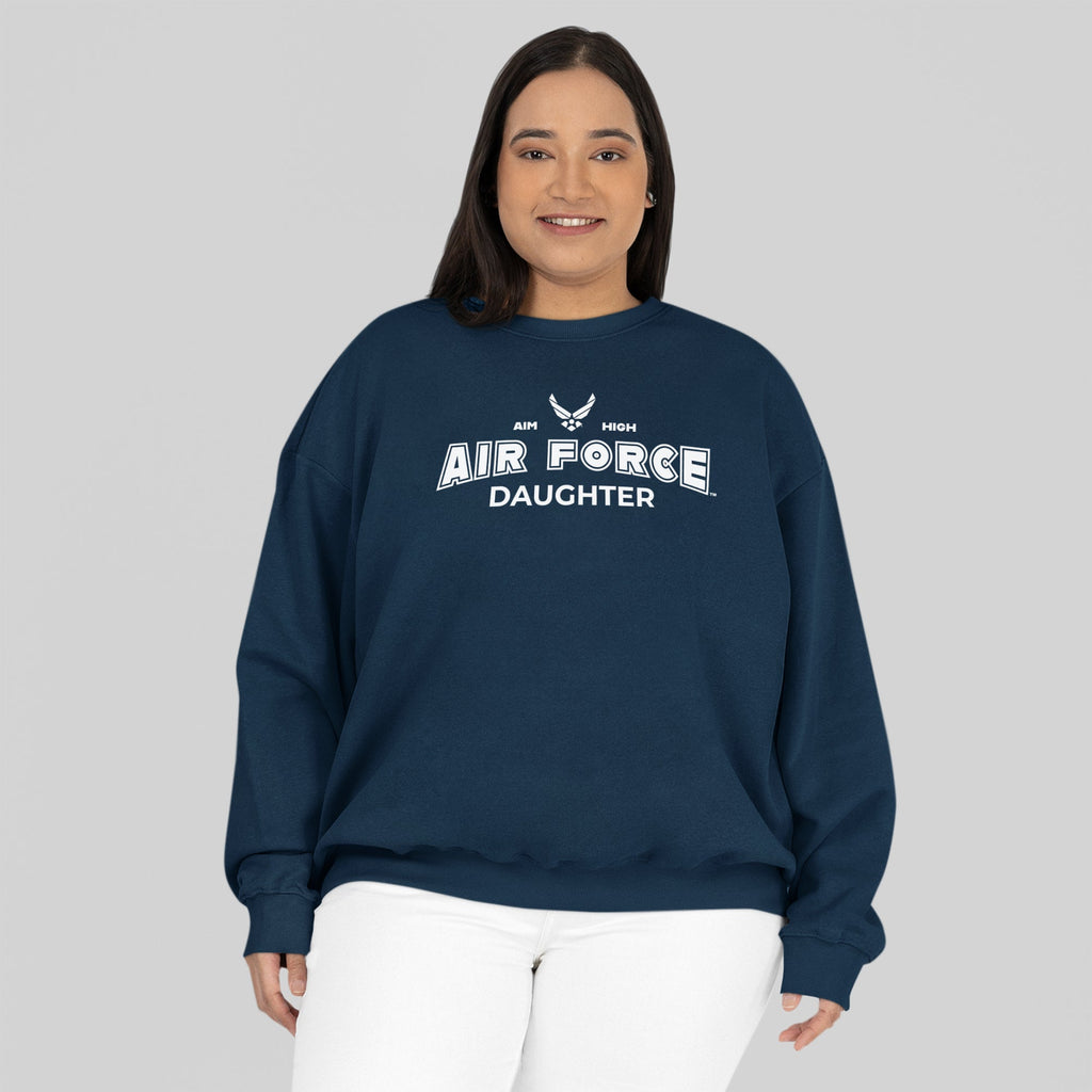 Air Force Daughter Crewneck (Navy)