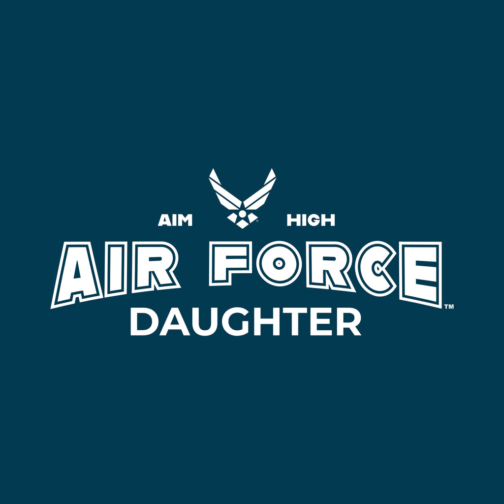 Air Force Daughter Ladies Crewneck (Blue)