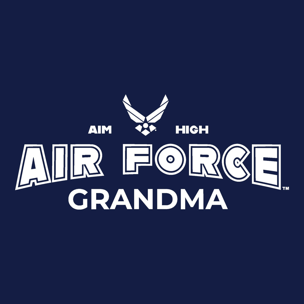 Air Force Grandma Ladies T-Shirt (Navy)