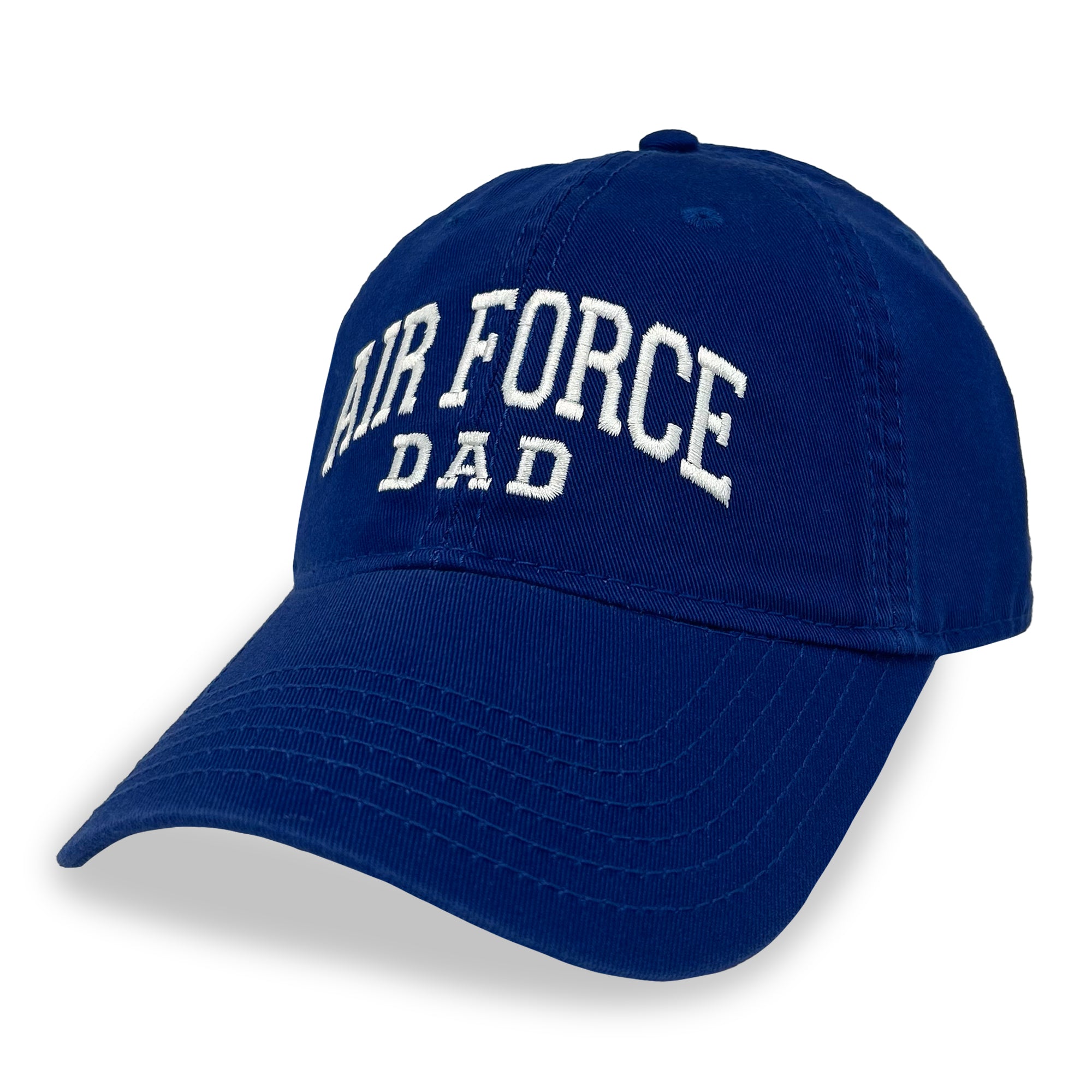 Air Force Dad Relaxed Twill Hat (Royal/White)