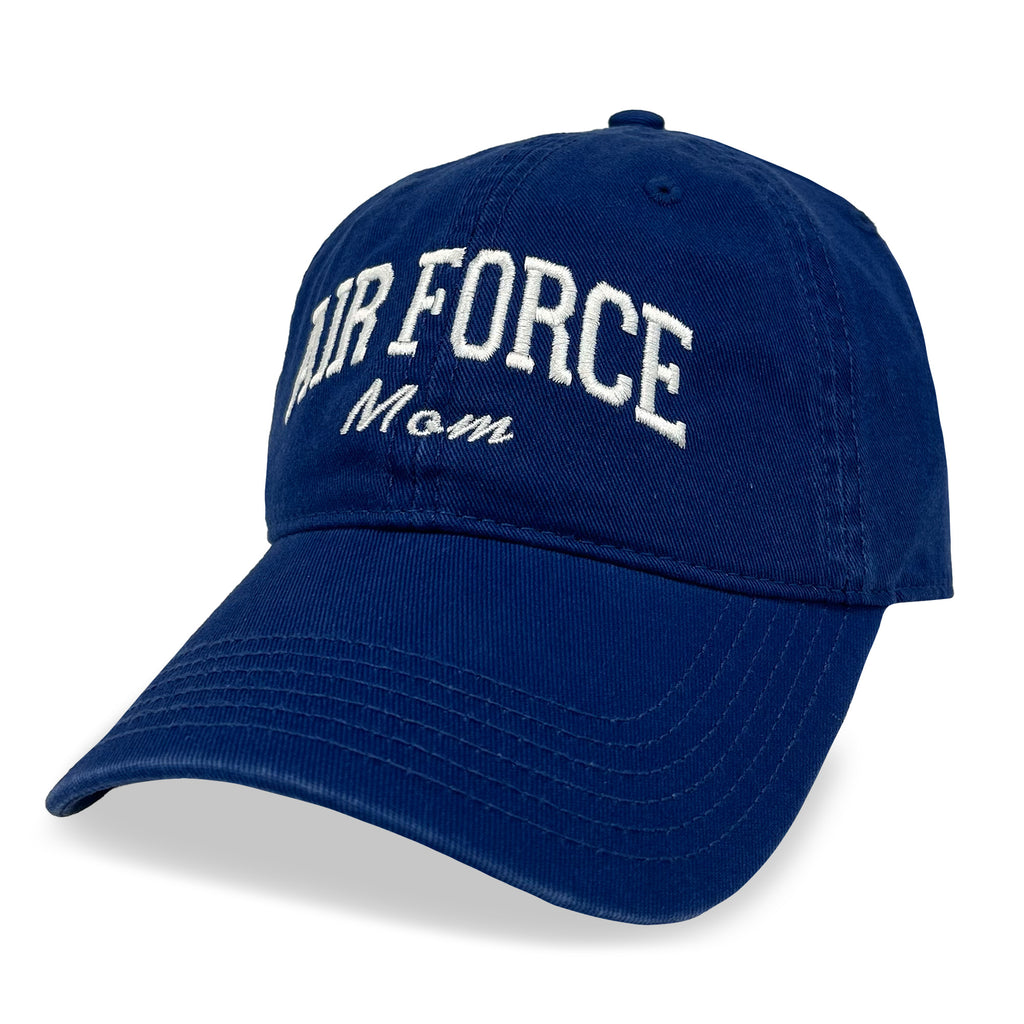 Air Force Mom Relaxed Twill Hat (Royal/White)