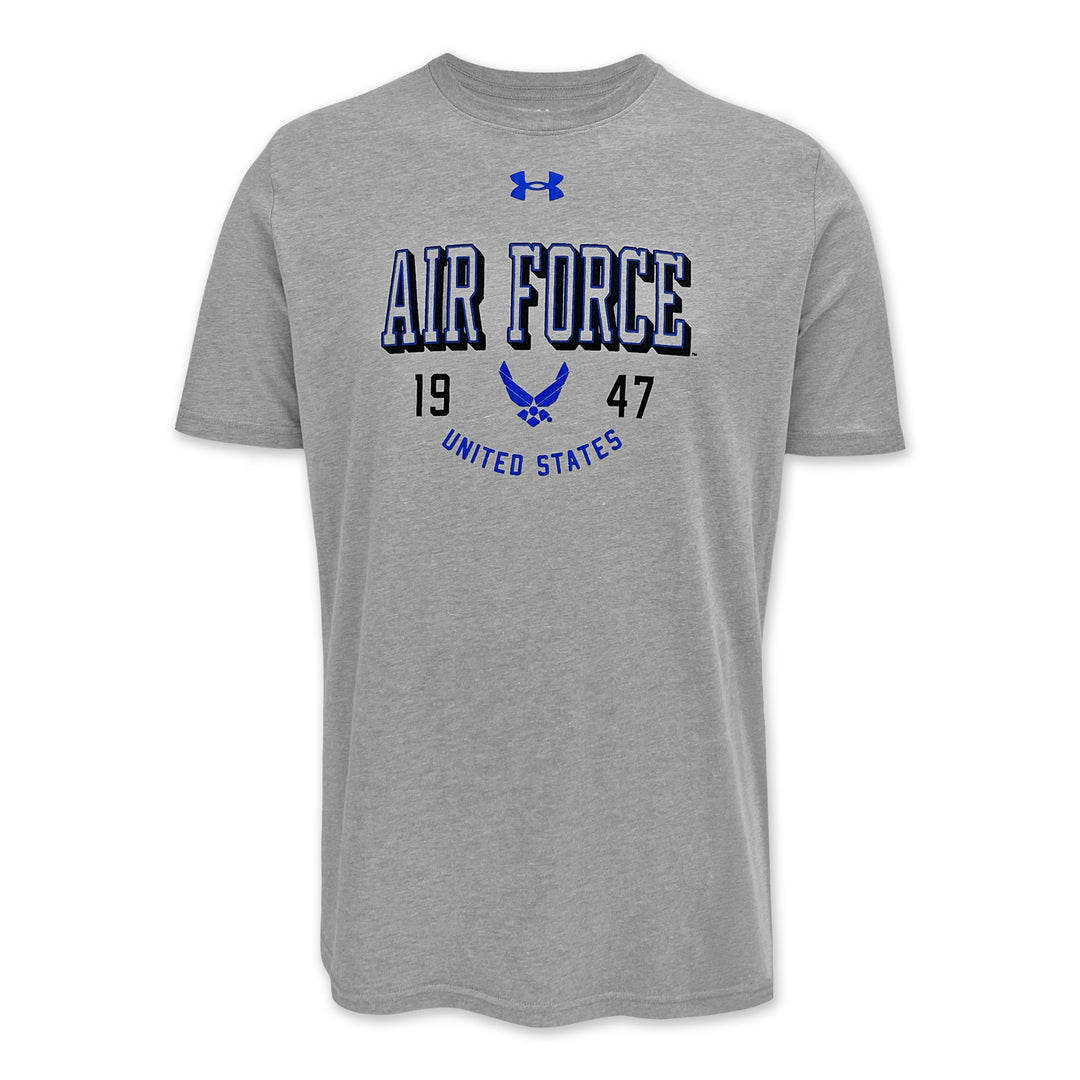 Air Force Under Armour 1947 Performance Cotton T-Shirt (Grey)