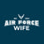 Air Force Wife Ladies Crewneck (Blue)