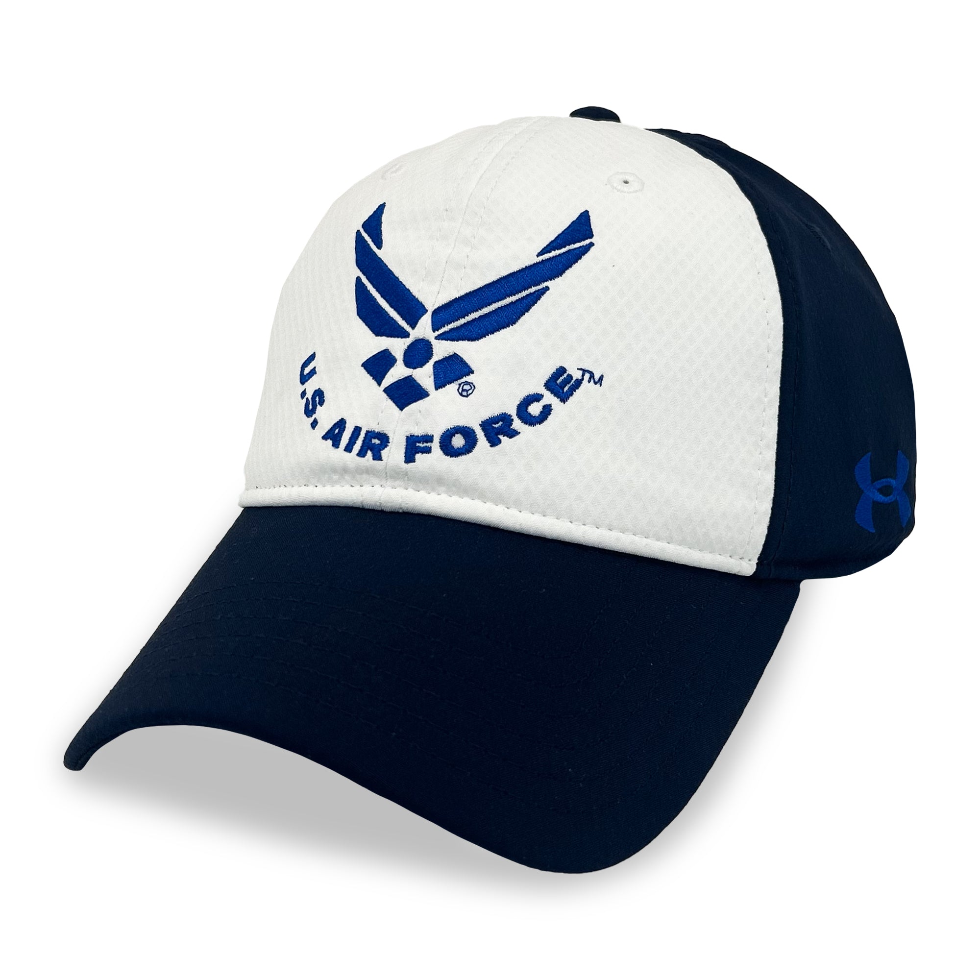 United States Air Force Under Armour Zone Adjustable Hat (White)