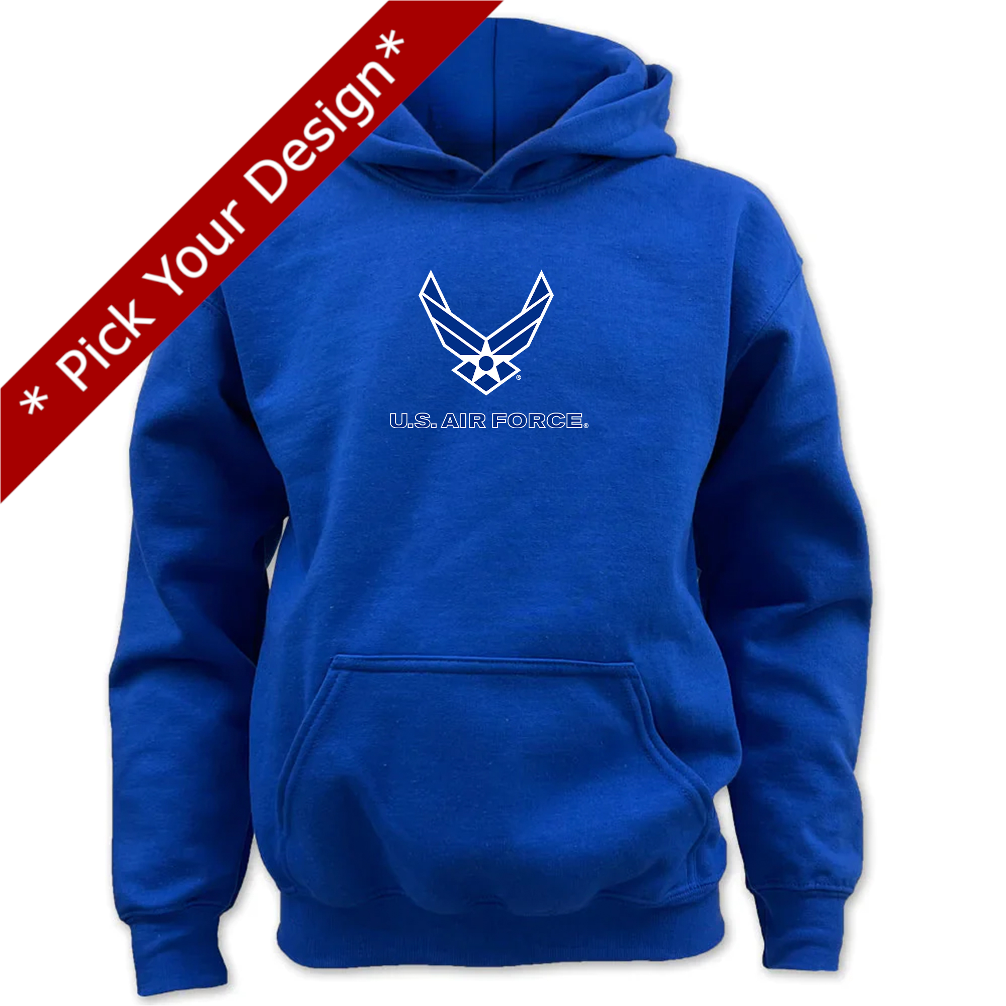 Pick Your Design Air Force Youth Hooded Sweatshirt