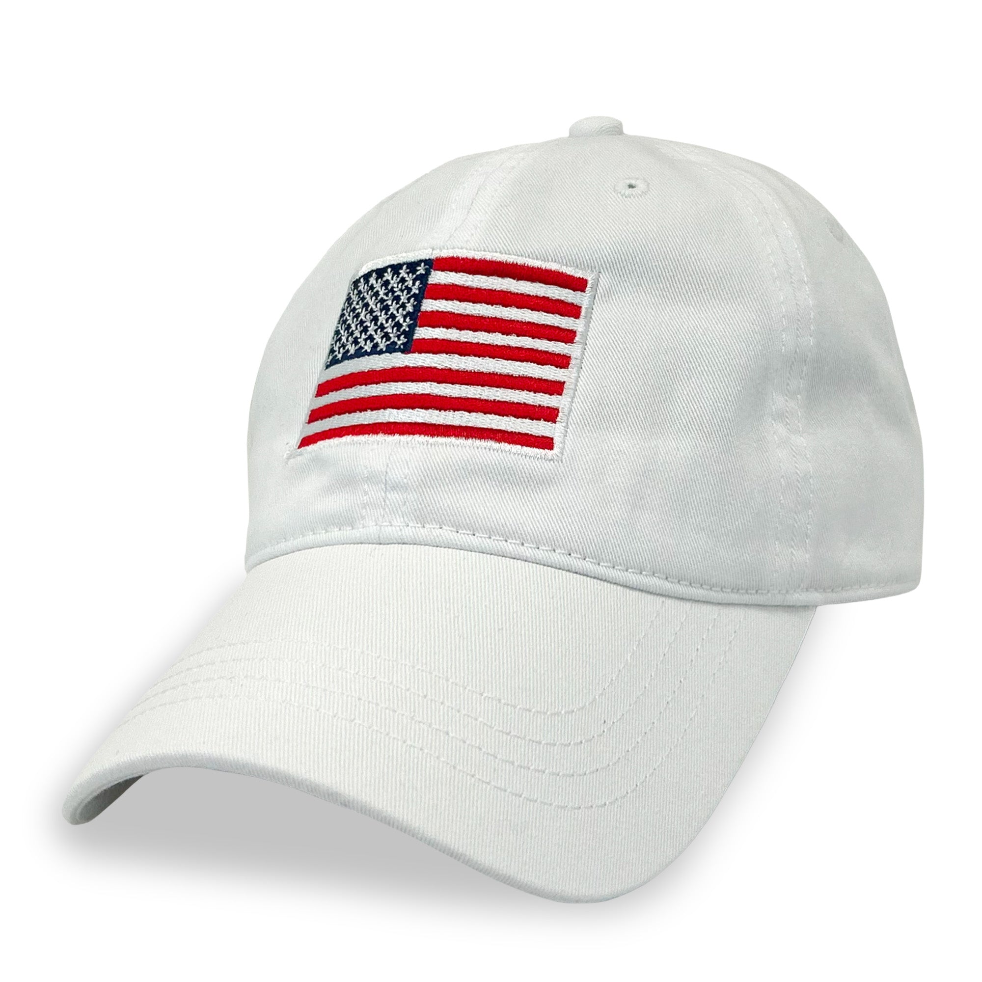 American Flag Hat (White)