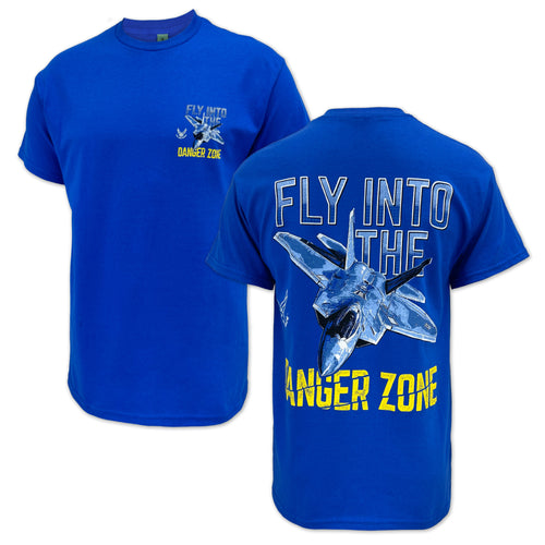 Air Force Fly Into The Danger Zone T-Shirt (Royal)