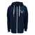 Air Force Wings Tackle Twill Embroidered Fleece Full Zip Hood (Navy)