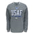 Air Force Under Armour Gameday Double Knit Fleece Crewneck (Grey)