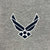 Air Force Wings Tackle Twill Embroidered Fleece Hood (Grey)