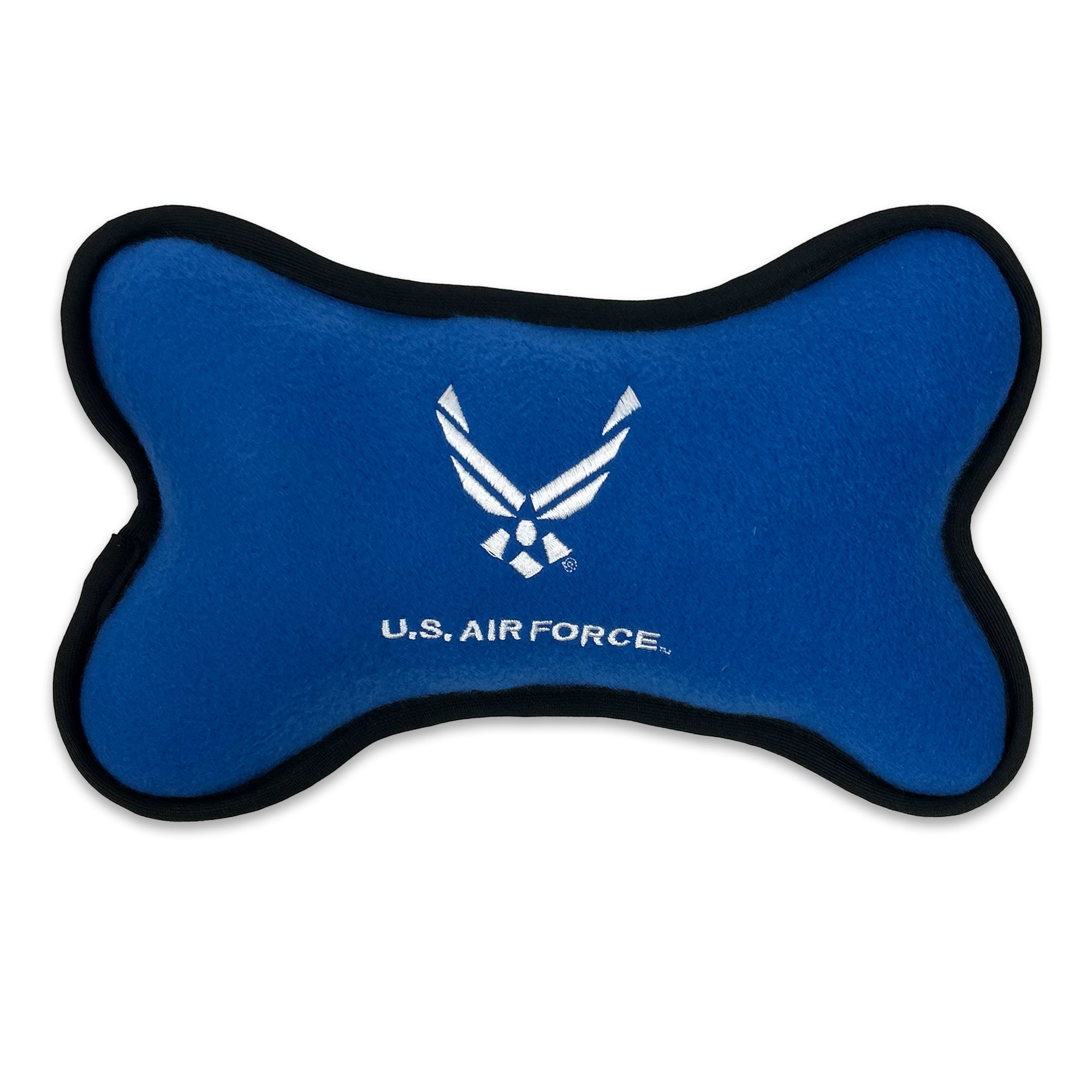 U.S. Air Force Embroidered Bone Shaped Squeak Toy (Large - 10")