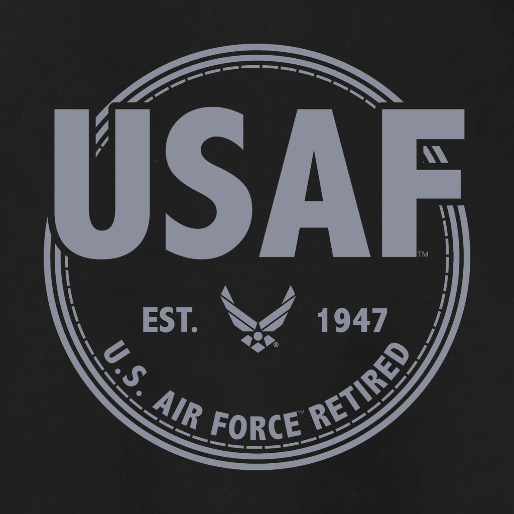Air Force Retired Left Chest Full Zip