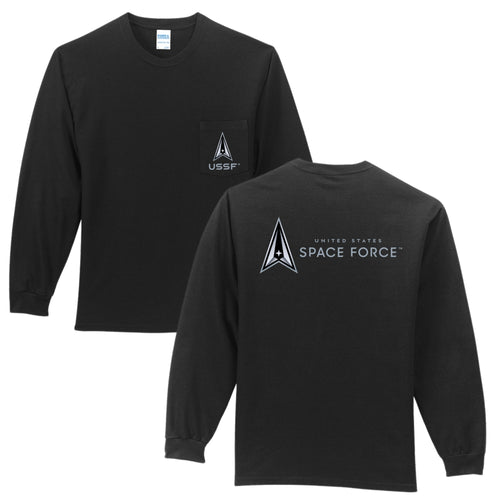 Space Force Mens Duo Pocket Long Sleeve T-Shirt