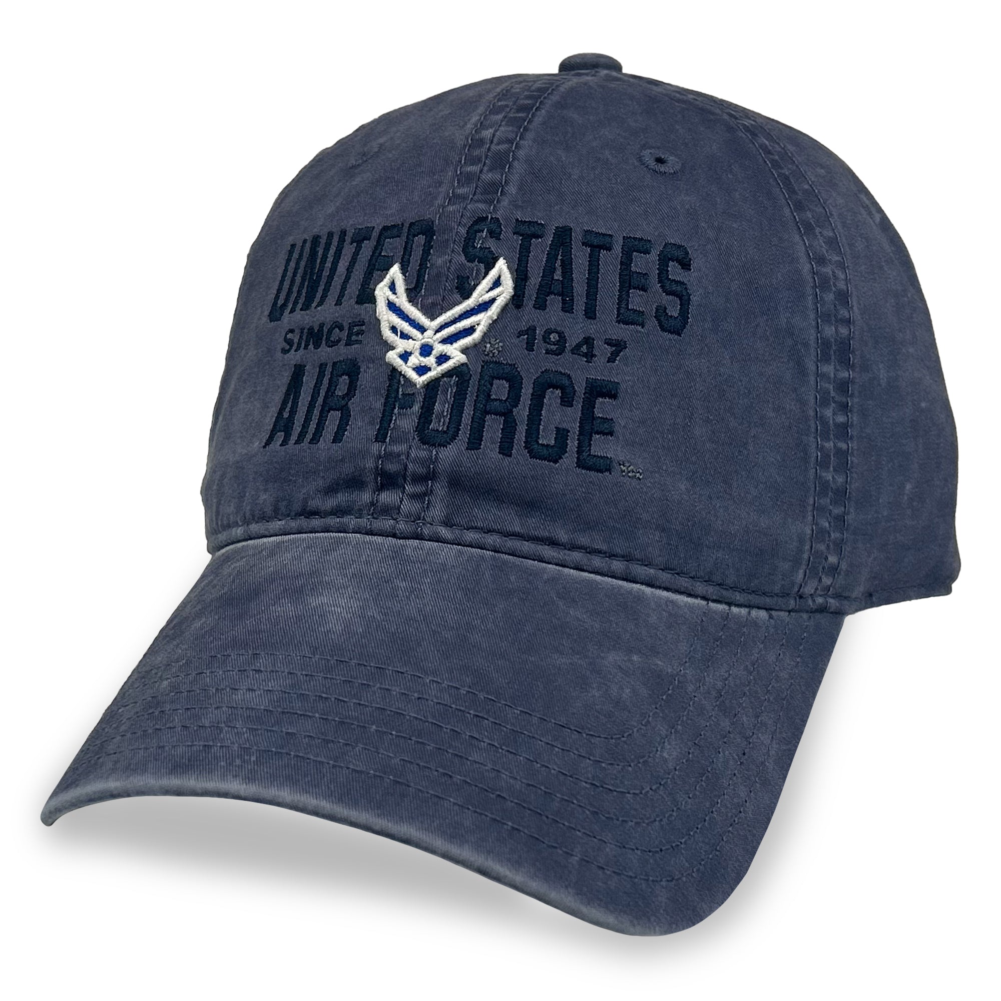 United States Air Force Lightweight Relaxed Twill Hat (Washed Navy)