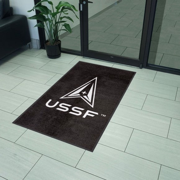 Fanmats U.S. Space Force 3x5 High-Traffic Mat with Durable Rubber Backing - Portrait Orientation