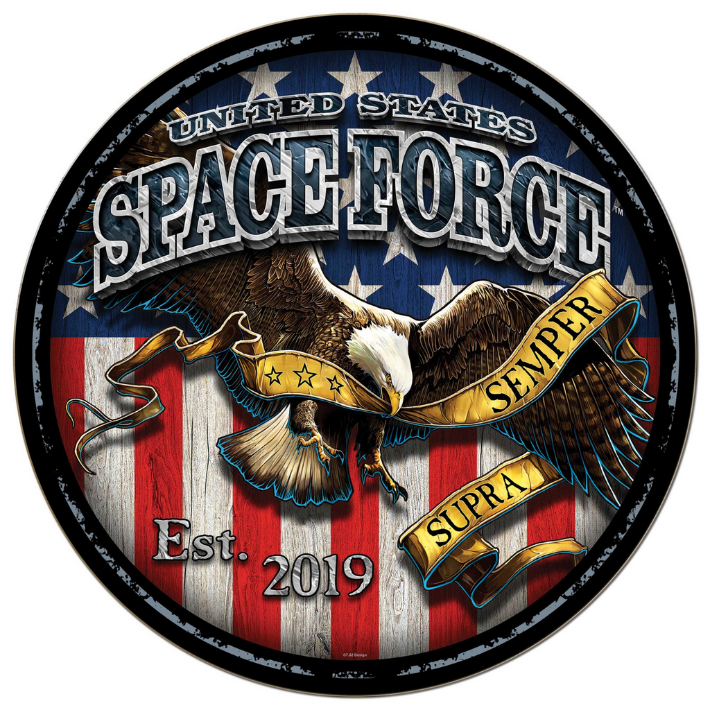 United States Space Force Fighting Eagle Circle (20x20)