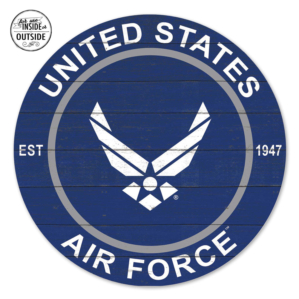 United States Air Force Indoor Colored Circle Sign (20x20)