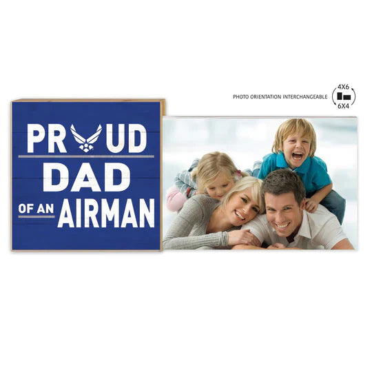 Air Force Floating Picture Frame Military Proud Dad*