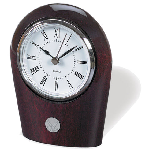 Air Force Wings Palm Desk Clock (Silver)