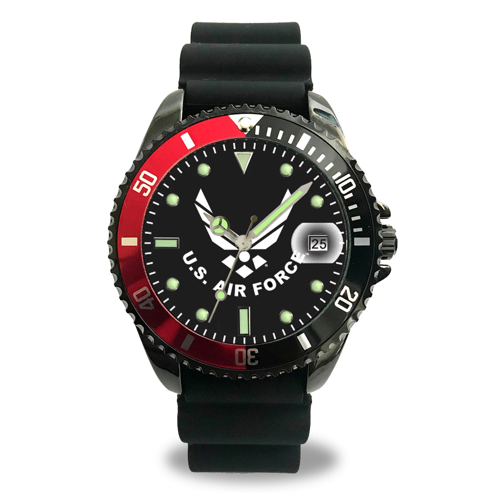 Air Force Wings Sporty Dress Watch