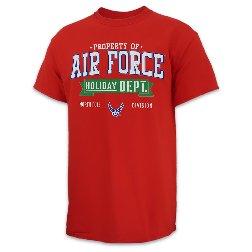 Air Force Holiday Department T-Shirt (Red)