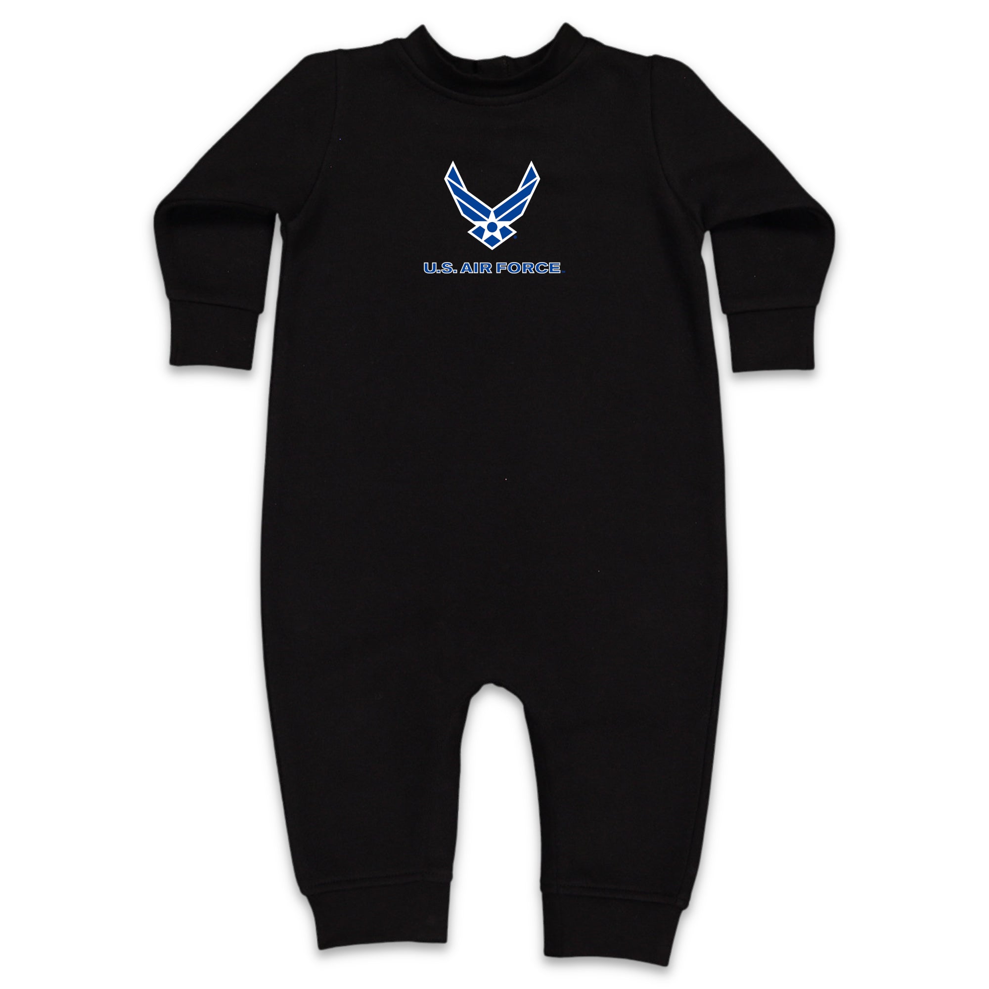 Armed Forces Gear US Air Force Wings Embroidered Fleece Hoodie - Navy, Unisex Oversized Fit