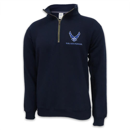 Air Force Wings Left Chest Logo 1/4 Zip