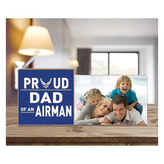 Air Force Floating Picture Frame Military Proud Dad