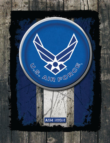 United States Air Force Distressed Wall Art