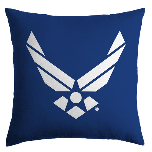 Air Force Wings Simmons Throw Pillow (Royal)
