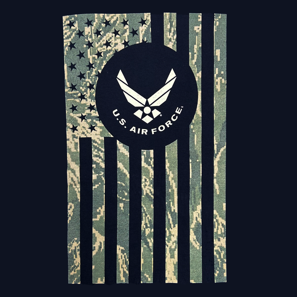 Air Force Camo Flag T-Shirt (Navy)