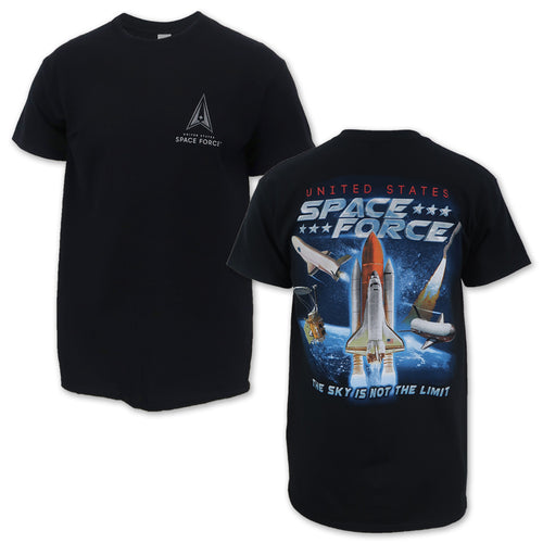United States Space Force Sky Is Not The Limit T-Shirt (Black)