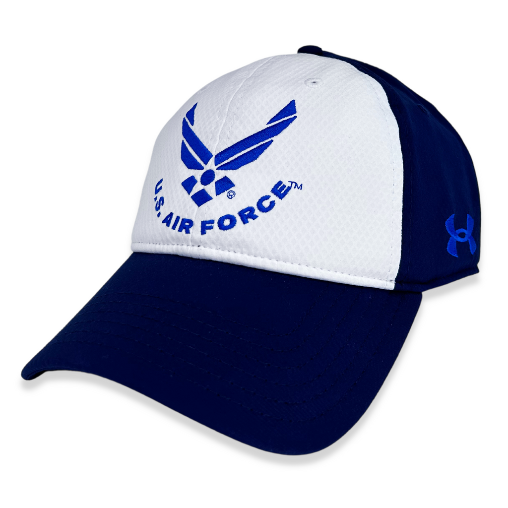 United States Air Force Under Armour Zone Adjustable Hat (White)