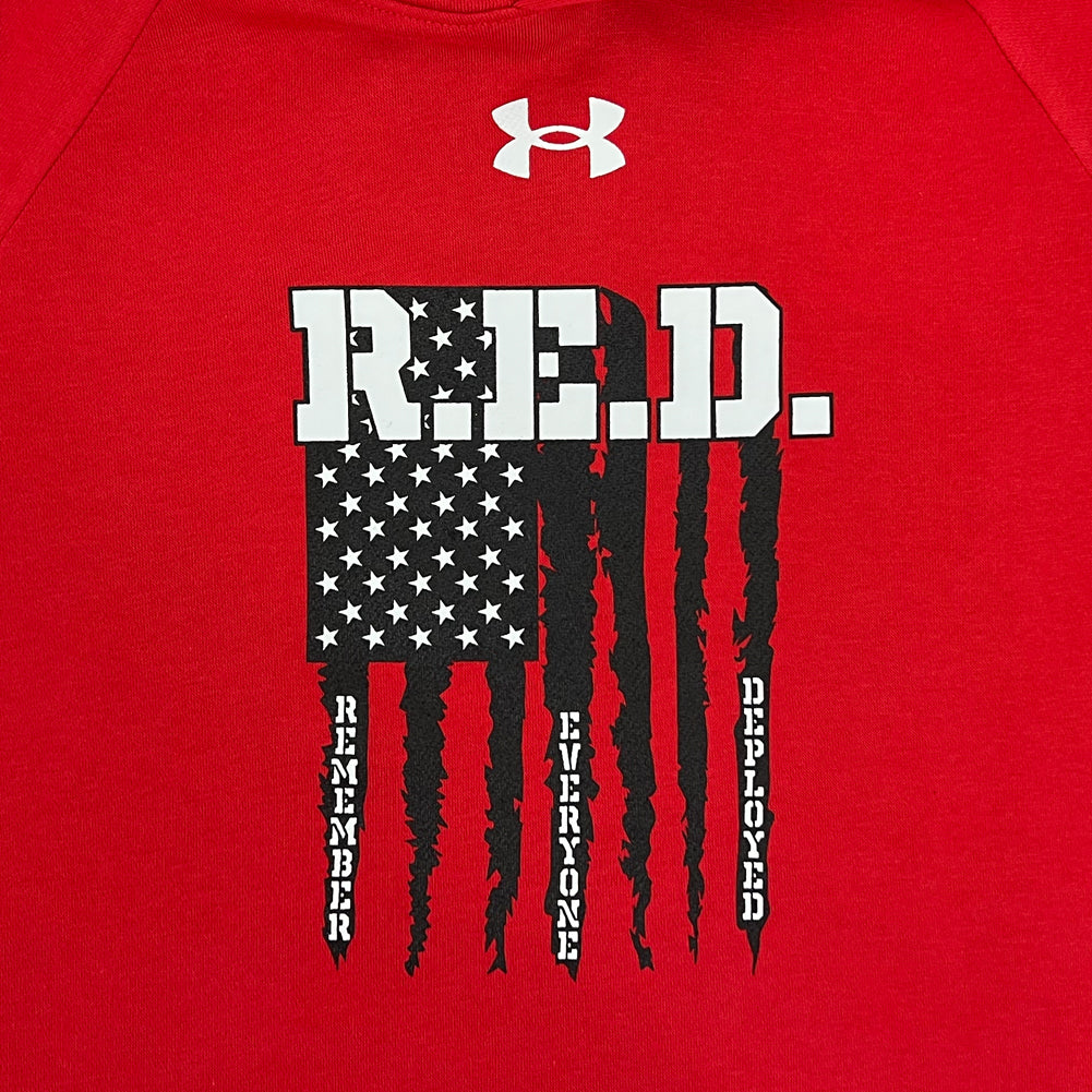 R.E.D. Friday Under Armour All Day Fleece Hood (Red)