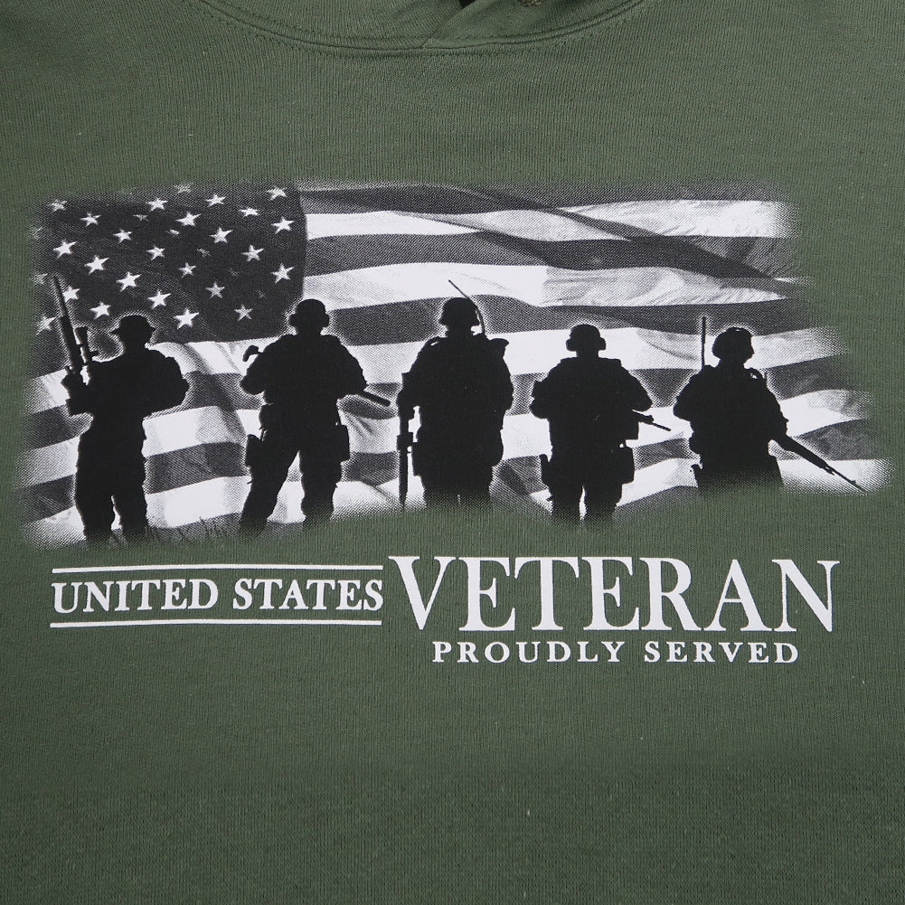 UNITED STATES VETERAN PROUDLY SERVED HOOD (OD GREEN)